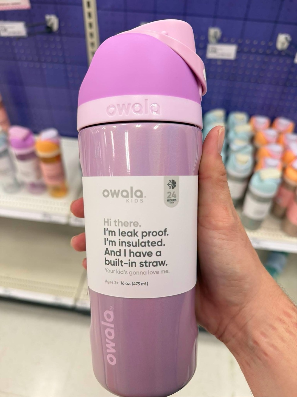 Owala 16 fl oz FreeSip Insulated Water Bottle - First Crush